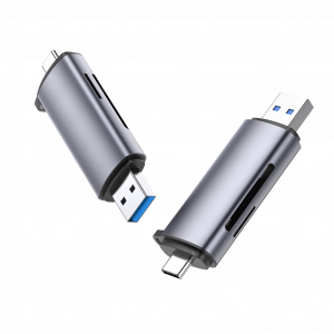 2-in-1 USB C OTG Card Reader