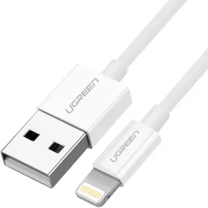UGREEN Nickel plated Lightning Cable MFi 1m (white)