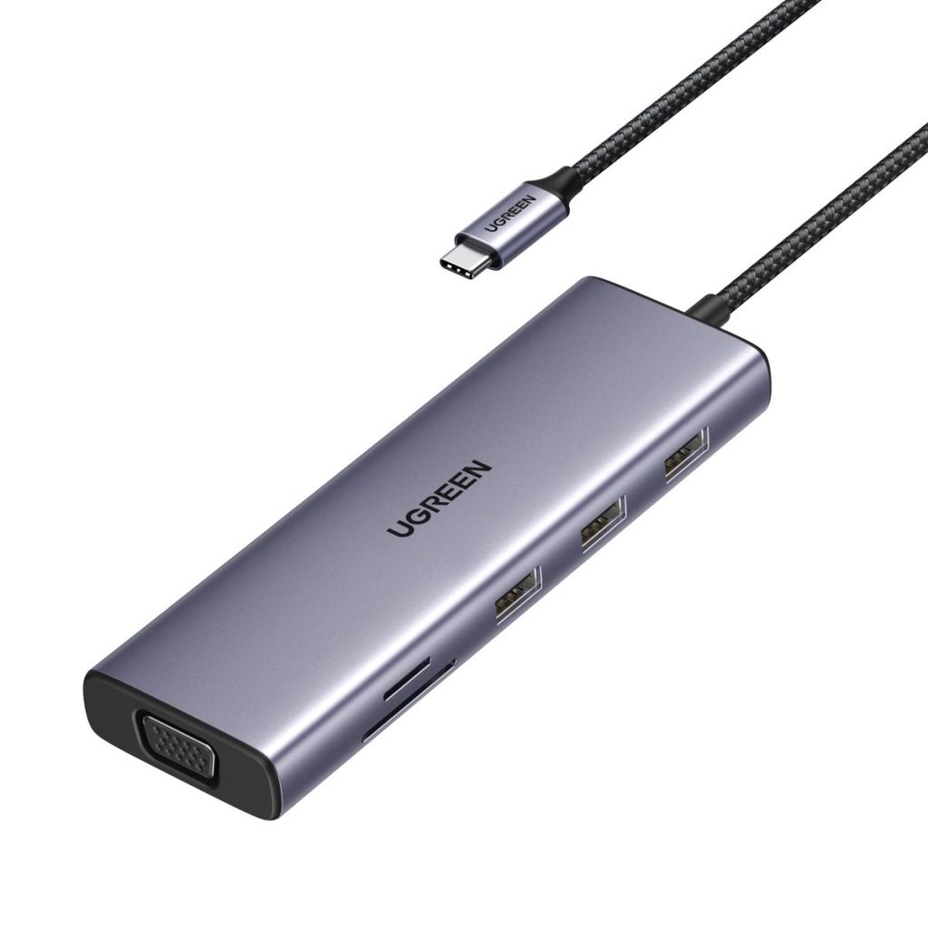 UGREEN 9-in-1 USB-C Hub with 4K HDMI, VGA and Gigabit Ethernet CM498