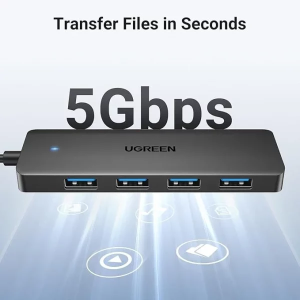 Ugreen 25851 USB 3.0 4-PORT HUB USB-A TO 4XUSB Docking USB 3.2 Gen 1 (3.1 Gen 1) Type-A - Image 4
