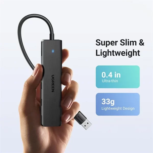 Ugreen 25851 USB 3.0 4-PORT HUB USB-A TO 4XUSB Docking USB 3.2 Gen 1 (3.1 Gen 1) Type-A - Image 5