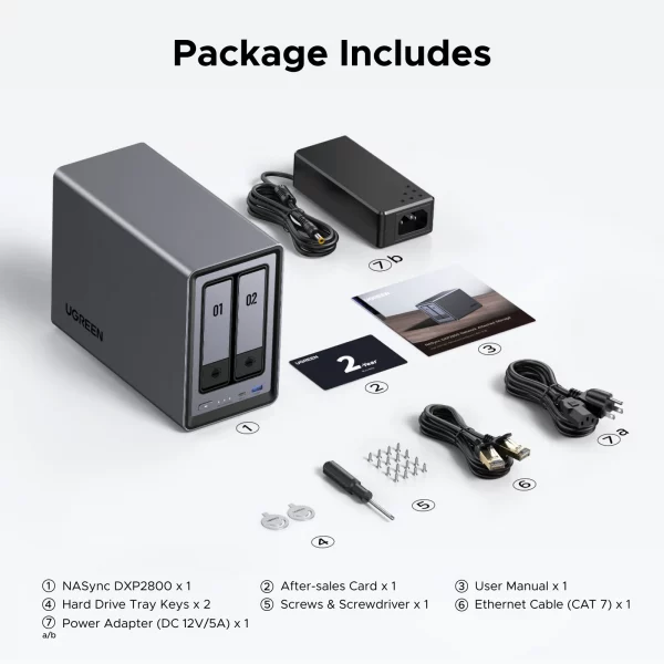 UGREEN NASync DXP2800 2-Bay NAS - Image 4