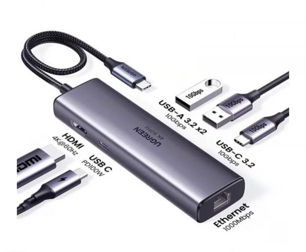 UGREEN 6-in-1 USB-C Hub (4k@60Hz)