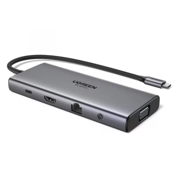 UGREEN 45520 11-in-1 USB-C Docking Station 4K@60Hz HDMI, 100W PD, Gigabit Ethernet - Image 2