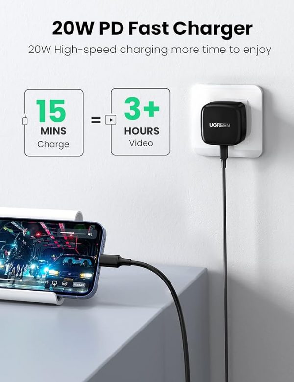 UGREEN 20W USB-C PD Fast Charger - Image 4