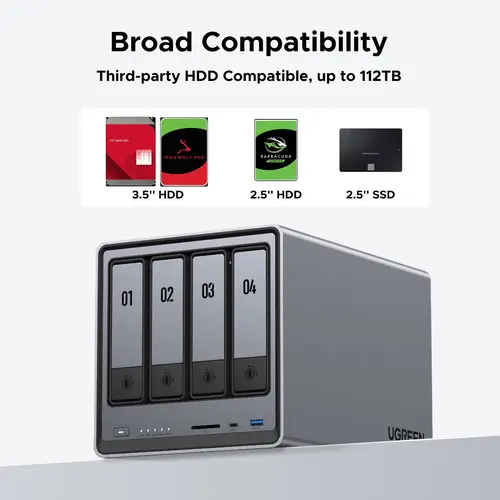 Ugreen NASync DXP4800 NAS Compact Intel® Pentium® N100 8 GB DDR5 UGOS Pro - Image 5