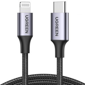 Ugreen 60761 mobile phone cable Black 2 m USB-C Lightning