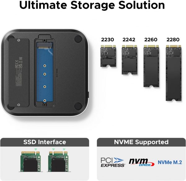 UGREEN 65487 – Mac Mini M4 Dock (11-Port, NVMe SSD Enclosure, 10Gbps ...