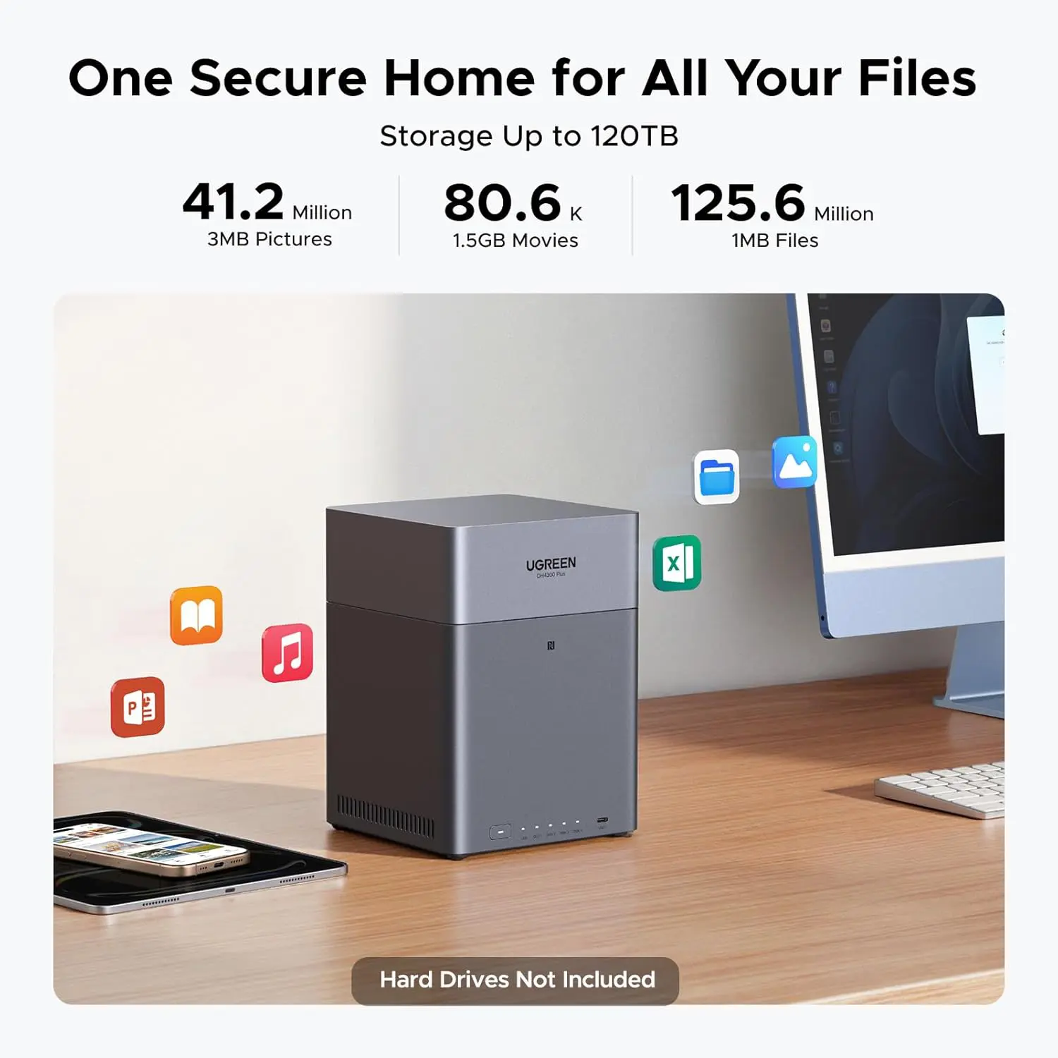 UGREEN NASync DH4300 Plus 4-Bay Desktop NAS - Image 4