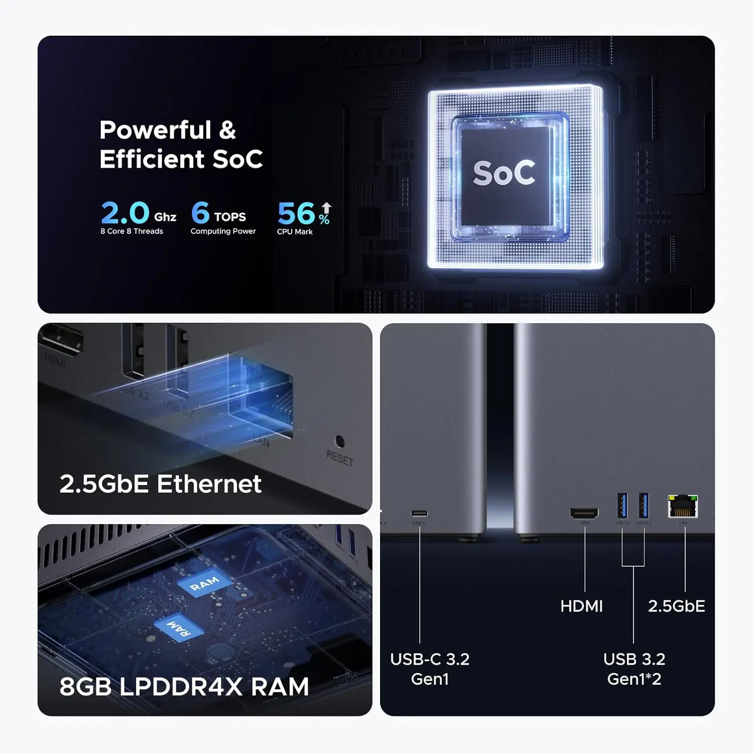 UGREEN NASync DH4300 Plus 4-Bay Desktop NAS - Image 2
