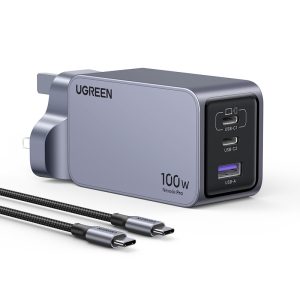 UGREEN Nexode Pro 100W 3-Port GaN Charger 25875